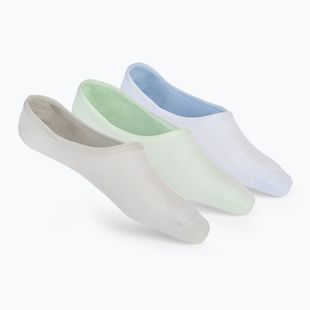 Dámské ponožky SKECHERS Non Terry No Show Liner 3 páry blue/green