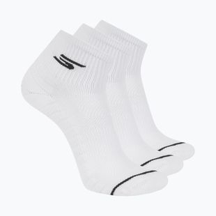 Pánské ponožky SKECHERS 1/2 Terry Qtr Crew 3 páry white traditional