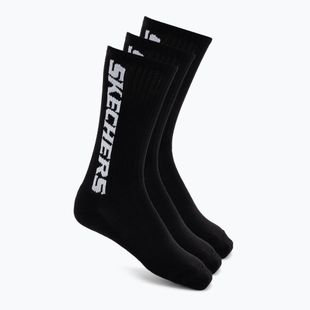 Ponožky SKECHERS Terry Crew 1/2 3 pack black