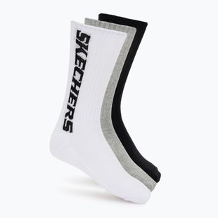 Ponožky SKECHERS Terry Crew 1/2 3 pack grey/black
