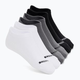 Ponožky SKECHERS Non Terry Low Cut white/grey