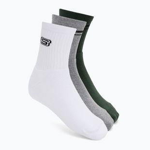 Ponožky SKECHERS Full Terry Low Crew grey/green