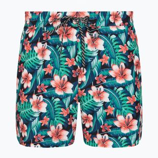 Pánské koupací šortky Hurley Cabana Floral Volley Swim Short Black