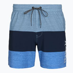 Pánské koupací šortky Hurley Color Blocked Volley Swim Short Baby Blue