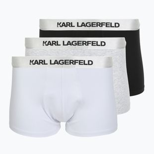 Pánské boxerky KARL LAGERFELD Elastic Trunk 3 páry black/white/grey