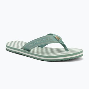Dámské žabky Tommy Hilfiger Stripes Beach Sandal charming green