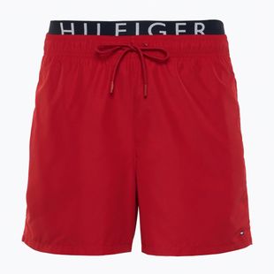 Pánské plavecké šortky Tommy Hilfiger Medium Drawstring Swim Shorts Dw medium red