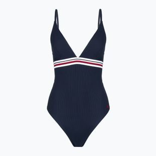 Dámské jednodílné plavky Tommy Hilfiger Triangle One PieceRp Ext dark night navy