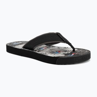 Pánské žabky  Tommy Jeans Elevated Beach Sandal black