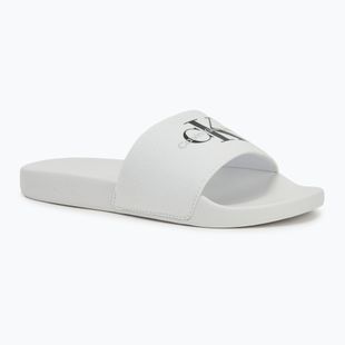 Pánské nazouváky  Calvin Klein YM0YM01271 Slide Monogram Cv bright white/black