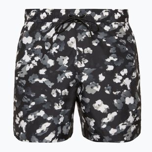 Pánské plavecké šortky Calvin Klein KM0KM01162 Medium Drawstring-Print layered floral black