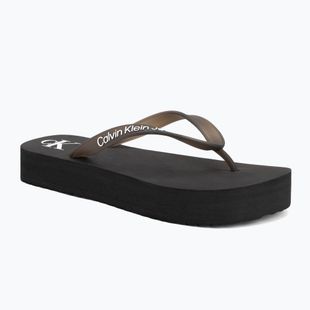 Dámské žabky Calvin Klein YW0YW01830 Beach Sandal Flatform Tpu black/bright white