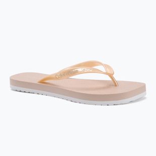 Dámské žabky Calvin Klein YW0YW01720 Thong+ Tpu Metallic whisper pink/bright white