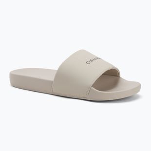 Pánské žabky Calvin Klein HM0HM01754 Pool Slide Ck Square feather grey