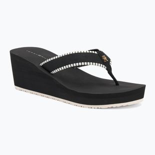 Dámské žabky Tommy Hilfiger Wedge Beach Sandal black