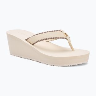 Dámské žabky Tommy Hilfiger Wedge Beach Sandal muslin