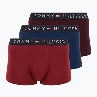 Boxerky Tommy Hilfiger UM0UM03180 Trunk 3 páry deep burgundy/purple navy/deep red heather