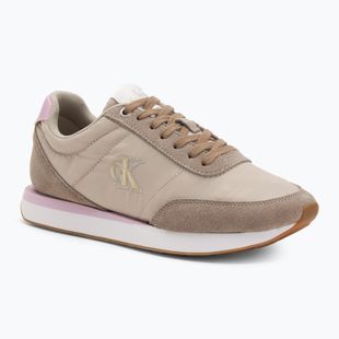 Dámské tenisky Calvin Klein YW0YW01990 Retro Runner Lace Up Nylon MG chateu/taupe/fragrant lilac