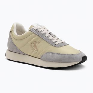 Dámské boty Calvin Klein YW0YW01990 Retro Runner Lace Up Nylon MG green haze/grey/green/cashew