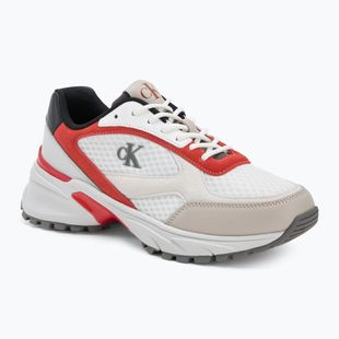 Pánské boty Calvin Klein YM0YM01379 Hike Runner Mesh MIX bright white/grey/flame scarlet