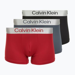 Boxerky Calvin Klein LV00NB4269 Trunk 3 páry black/adrenaline rush/white/black