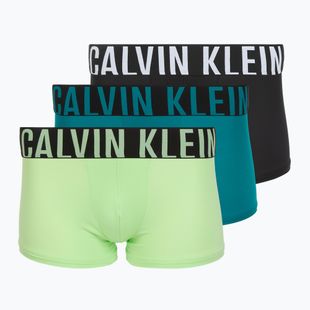 Pánské boxerky Calvin Klein 000NB3775A Trunk 3 páry black/teal breeze/forest freeze