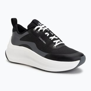Dámské boty Calvin Klein YW0YW02077 Chunky Runner Laceup Mix Aop black/coal