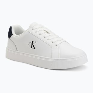 Pánské boty Calvin Klein YM0YM01435 Classic Cupsole Laceup Leather bright white/navy