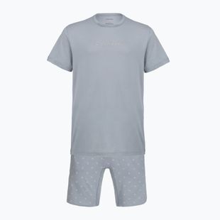 Pánské pyžamo Calvin Klein LV00NM2900 misty grey top /diamond logo misty