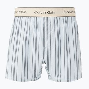 Boxerky Calvin Klein LV00NM2945 Boxer Trad Majorca Stripe Breezy Blue