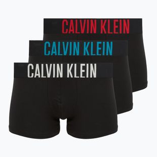 Pánské boxerky Calvin Klein 000NB3608A Trunk 3 páry černé s/oatmeal logem/černé s/age