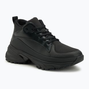 Pánská obuv Calvin Klein YM0YM01418 Hike Runner Mid Laceup Tech Mix triple black