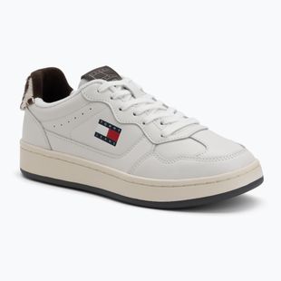 Dámské boty Tommy Hilfiger Archive 98 Calf Hair Tab ecru/dark coffee