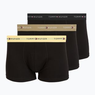 Pánské boxerky Tommy Hilfiger Trunk WB 3 pairs black/citronella/woodridge
