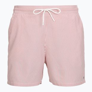 Pánské koupací šortky Tommy Hilfiger Medium Drawstring Ithaca terra red/ecru ithaca