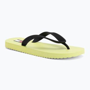 Dámské žabky Tommy Jeans Logo Summer lime essence/black
