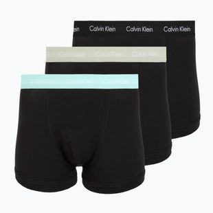 Pánské boxerky Calvin Klein 0000U2662G Trunk 3 pairs black in plume wb/black in misty sag