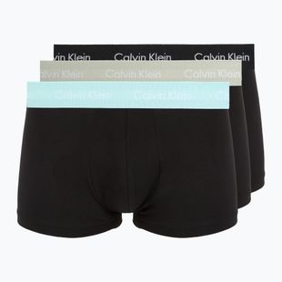 Pánské boxerky Calvin Klein 0000U2664G Low Rise Trunk 3 pairs black in plume wb/ black in misty sag