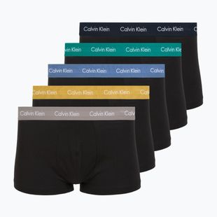 Boxerky Calvin Klein LV00NB4412 Low Rise Trunk 5 pairs of black bodies with driftwood/moonlight