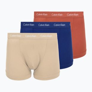 Pánské boxerky Calvin Klein 0000U2662G Trunk 3 pairs sodalite blue/redwood/white peppe