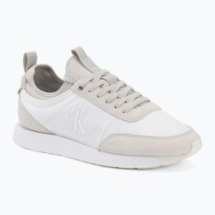 Pánské boty Calvin Klein YM0YM01414 Retro Runner Sock Laceup Mix mat bright white/light grey