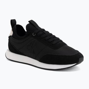 Pánské boty Calvin Klein YM0YM01414 Retro Runner Sock Laceup Mix matte black/bright white