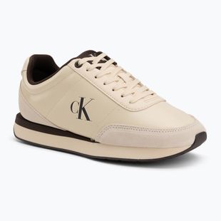 Dámské boty Calvin Klein HW0HW03248 Retro Runner Essential Leather light cashew/rocky brown