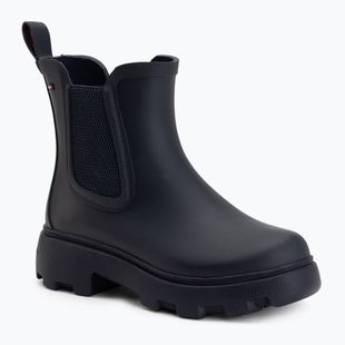 Dámské holínky Tommy Hilfiger Rubber Flag Cleated space blue