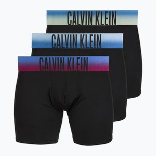 Pánské boxerky Calvin Klein LV00NB4622 Boxer Brief blck bodies w/ plein air psdn blue/
