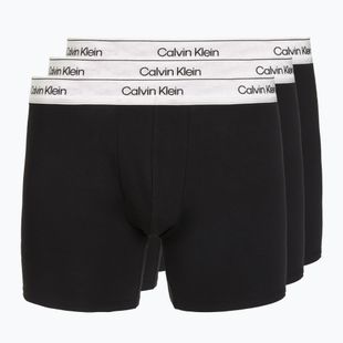 Pánské boxerky Calvin Klein LV00NB4731 Boxer Brief black w/ silver haze wbs