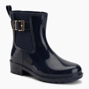 Dámské holínky Tommy Hilfiger Buckle Glossy Ankle space blue