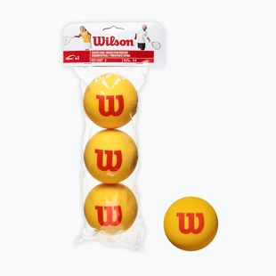 Wilson Starter Tour Foam Tball sada dětských tenisových míčků 3 ks žlutá WRZ258900