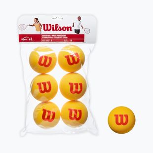 Wilson Starter Tour Foam Tball sada dětských tenisových míčků 6 ks žlutá WRZ259300