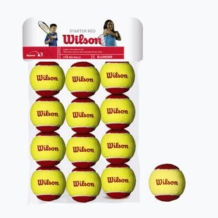 Sada míčků Wilson Starter Red Tballs 12 ks žlutá/červená WRT137100
